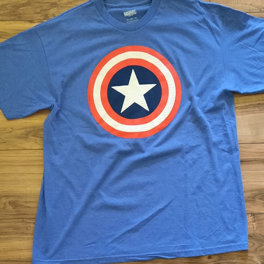 Mens size XL Captain America Shield T-Shirt. - Picture 1 of 3